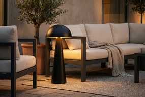 Buiten Vloerlamp Zwart - Mushroom Staal Zwart