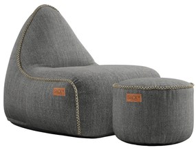 Cobana Lounge Chair & Pouf Outdoor - Grijs