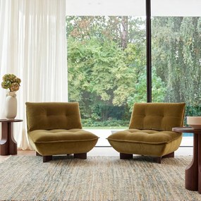 Modulaire fauteuil in fluweel, KAORI