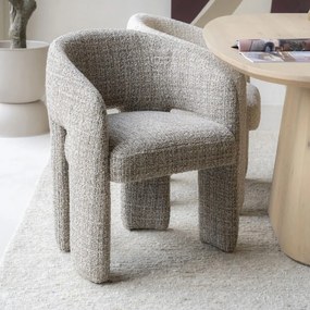 Eleonora Hamilton Taupe Eetkamerstoel Hotel Chique Stijl