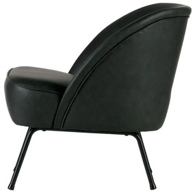 BePureHome Vogue Fauteuil Zwart Leer