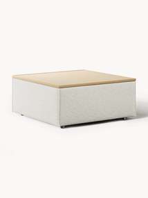 Bouclé poef Lennon met opbergruimte