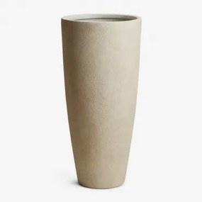 Paige Betonnen Plantenbak Gebroken Wit & Ø35 Cm - ↑80 Cm - Sklum