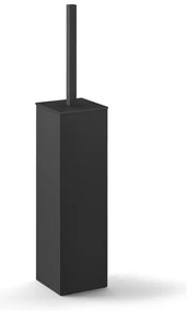 Zack Carvo Toiletborstelhouder - gesloten - staand - zwart 40509