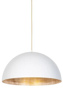 Industriële hanglamp wit met goud 50 cm - Magna Eco