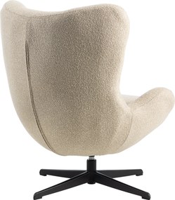 Oorfauteuil Modern Beige Stof