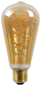 Lucide Bulb LED lamp met dag/nacht sensor 2200K E27 4W 6.4cm amber