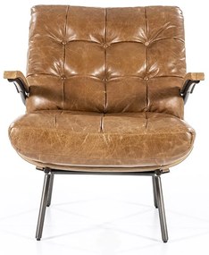 Eleonora Bastiaan Leren Fauteuil Cognac