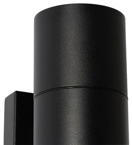 Moderne Buiten wandlamp zwart 2-lichts AR70 IP44 - Duo Modern GU10 IP44 Buitenverlichting rond