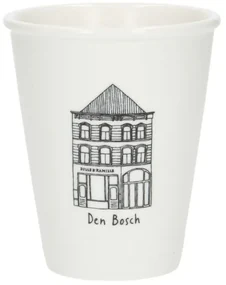 Gevel mok, Den Bosch, porselein, 200 ml