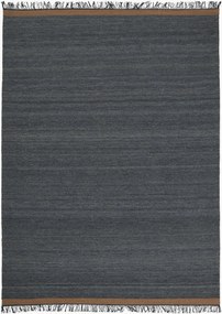 Handgeknoopt laagpolig wollen viscose vloerkleed Sigyn