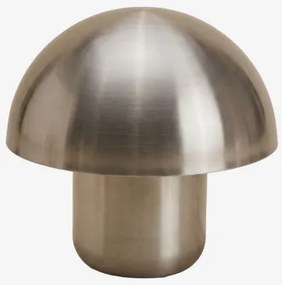 Zyora Tafellamp ↑30 Cm Van Ijzer Geborsteld Grijs - Sklum