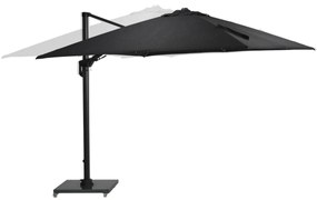 Garden Impressions Zweefparasol Hawaii Deluxe 300x300 - donker grijs - zwart