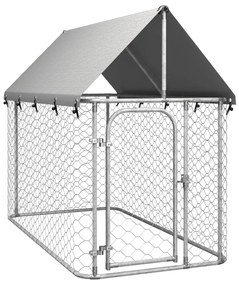 vidaXL Hondenkennel voor buiten met dak 200x200x150 cm