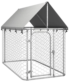 vidaXL Hondenkennel voor buiten met dak 200x200x150 cm
