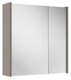 Adema Spiegelkast - 60x63x16cm - inclusief zijpanelen - taupe SW1212815/SW910736