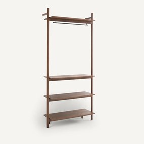 Kledingrek voor dressing, notenhout en fineer, Rory