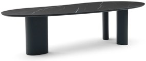 Dining Tuintafel  300 x 120 cm Aluminium/Ceramic stone Grijs Weave