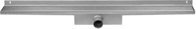 Easy Drain Compact Wall Zero afvoergoot 6x120 cm zijuitlaat RVS