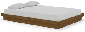 vidaXL Bedframe massief hout honingbruin 140x200 cm
