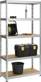 Practo Home heavy duty 840 galva - Opbergrek hout/galva - 40x90x180cm