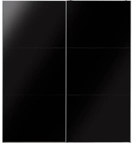 Goossens Kledingkast Easy Storage Sdk, 203 cm breed, 220 cm hoog, 2x 3 paneel glas schuifdeuren