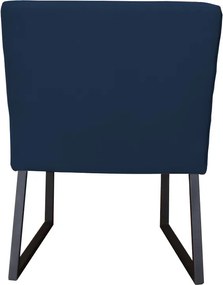 Eetkamerstoel - Amsterdam - geschikt voor ronde tafel - stof Element blauw 13