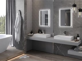 Mexen Zusa verlicht badkamer spiegel 50 x 70 cm, LED 6000K, antivermogen - 9808-050-070-611-00