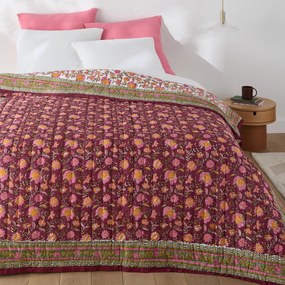 Gewatteerde katoenen sprei met blokprint, Manassi