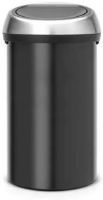 Brabantia Touch Bin Afvalemmer - 60 liter - matt black/matt steel fingerprint proof 402548