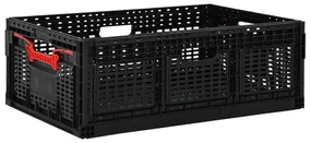 vidaXL Vouwkrat 46 L 60x40x22 cm zwart