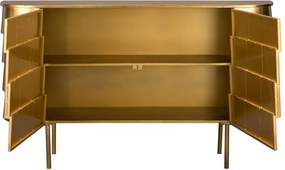 Dutchbone Hanna Gouden Dressoir Ovaal - 117x26x70cm.