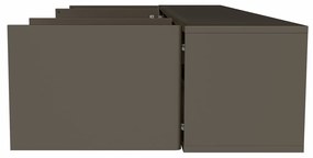Hangend Tv-meubel Taupe 194 Cm - 194x35.5x35cm.
