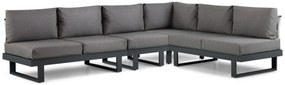 Hoek loungeset 6 personen Aluminium Grijs Lifestyle Garden Furniture Lorenzo