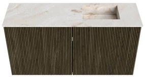 Mondiaz Joya DLux 80cm toiletmeubel shadow met wastafel faye rechts 1 kraangat frappe