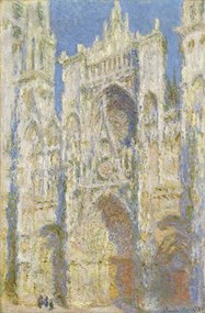 Claude Monet - Kunstreproductie Rouen Cathedral, West Facade, Sunlight, 1894, (26.7 x 40 cm)