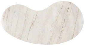 Richmond Interiors Mayfield Barmeubel Hout Met Ribbels En Marmer - 120 X 75cm.