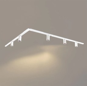 Modern railsysteem met 5 Spot / Opbouwspot / Plafondspots wit 1-fase GU10 50mm - Iconic Ruby GU10 Binnenverlichting Lamp