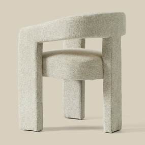 Wabi Sabi Eetkamerstoel Beige Volledig Stof