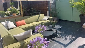 Boavista/Royalty loungeset - hoekbank links - Heritage leaf - 5-delig