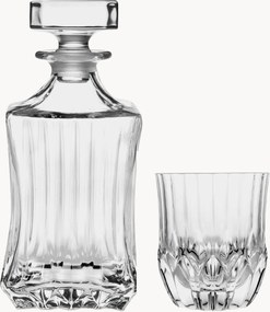 Kristallen karaf en whisky glazen Adagio, 7-delig