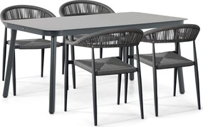 Tuinset 4 personen 160 cm Rope Grijs De Laan Projects