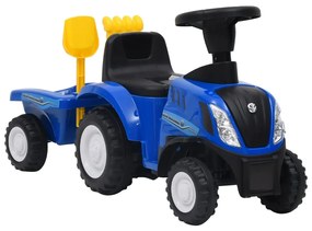 vidaXL Kindertractor New Holland blauw