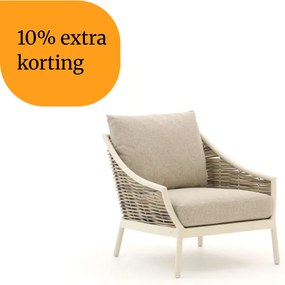 + 10% kassakorting | Lounge tuinstoel | Apple Bee Milou | Textileen | Wit | Kees Smit Tuinmeubelen