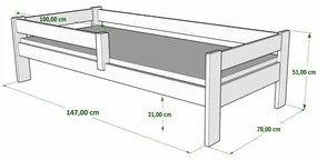 Peuter Wit  Eenpersoonsbed - Willow For Kids Kinderen Peuter Junior 5056231713405 Children's Beds Home, 140x70, Nee, Geen Children's Beds Home Dennenh