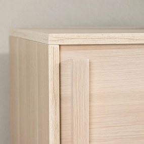 TV Meubel Met Schuifdeur Whitewash - 180x40x45cm.