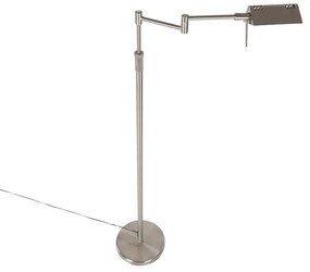 Design vloerlamp staal incl. LED met touch dimmer - Notia