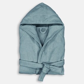 Badjas met kap in fluwelen badstof 450 g/m2, Trizie