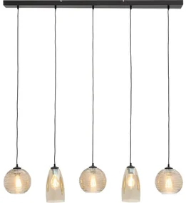Goossens Hanglamp Soleil, Hanglamp met 5 lichtpunten