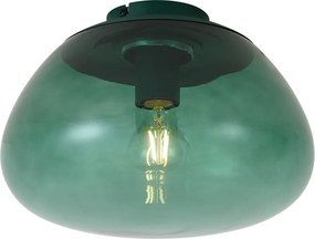 Design plafondlamp groen met groen glas - Giselle